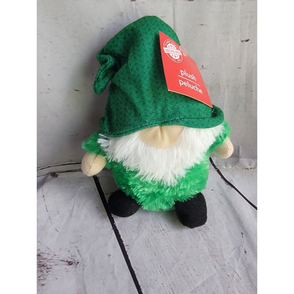 Christmas House Seasonal Goods Green Gnome Holiday Stuffed Plush Toy New